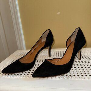 J. Crew Lucie Suede Pumps in Black